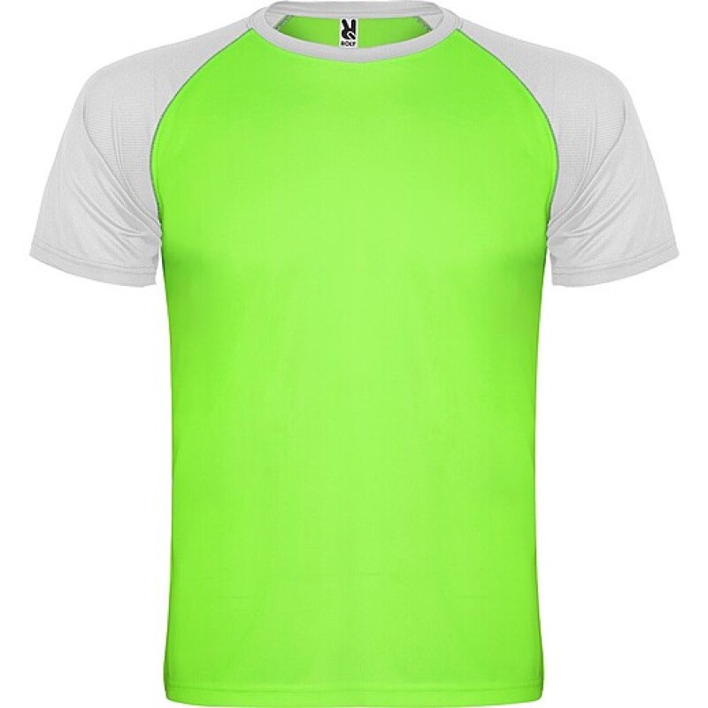 Unisex tričko Roly Indianapolis, fluorescenční zelená, velikost S