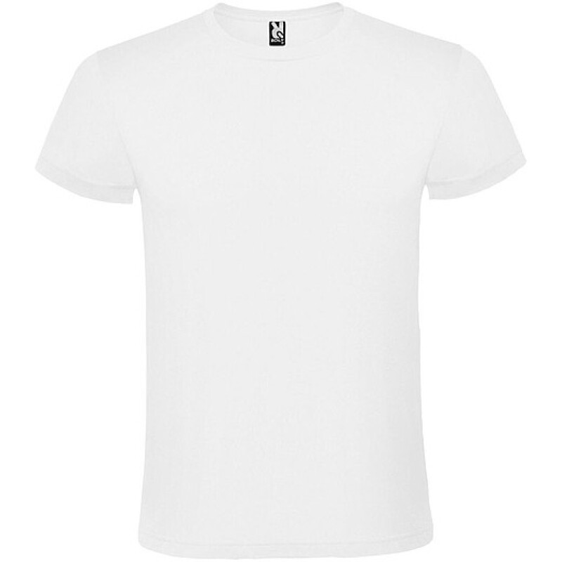 Unisex tričko s krátkým rukávem, ROLY ATOMIC, bílá, vel. M