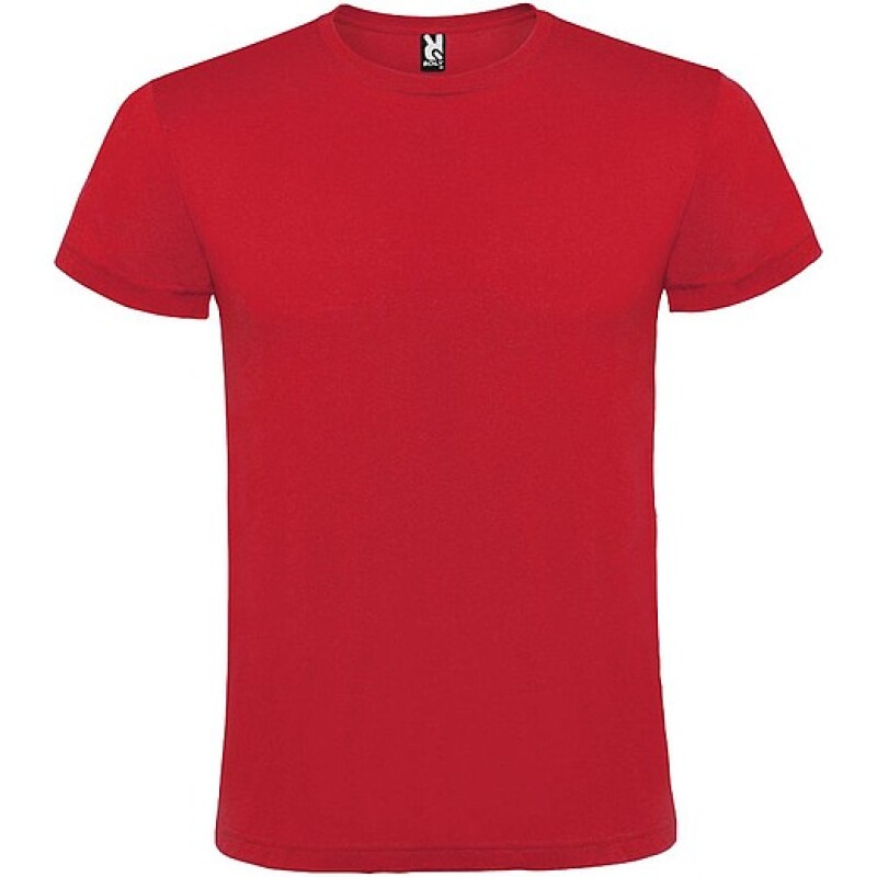 Unisex tričko s krátkým rukávem, ROLY ATOMIC, červená, vel. S