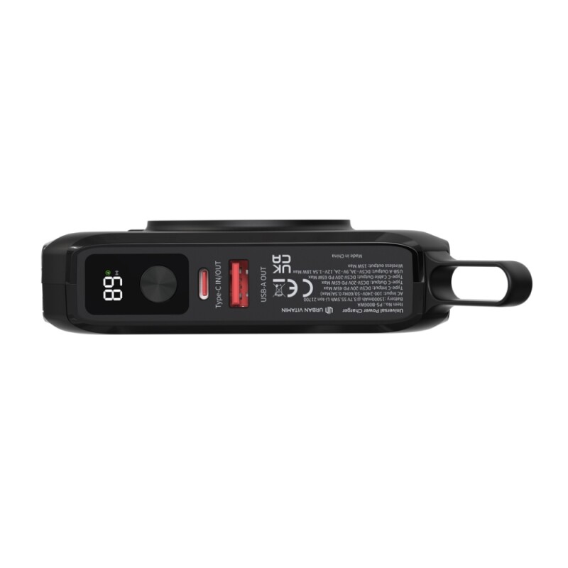 Univerzální nabíječka 5v1 65W 15000mAh Urban Vitamin Oxnard, černá