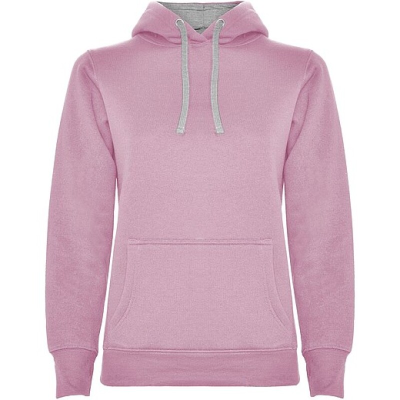 Dámská mikina ROLY URBAN, růžová s šedými doplňky, 2XL