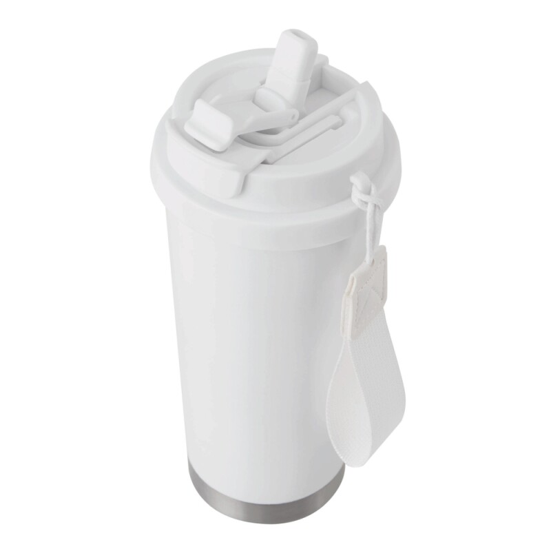 Vakuově izolovaný cestovní termohrnek 500 ml, bílá