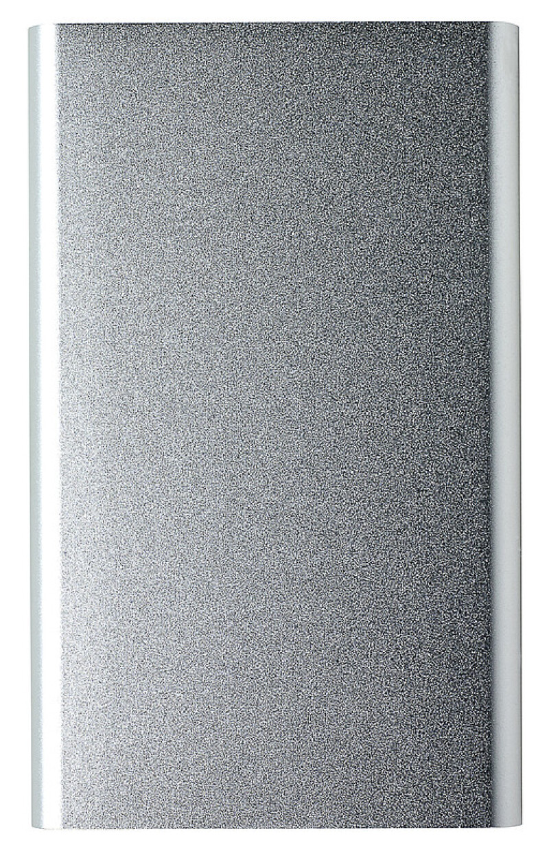 VALUR Hliníková powerbanka s kapacitou 4000 mAh, stříbrná