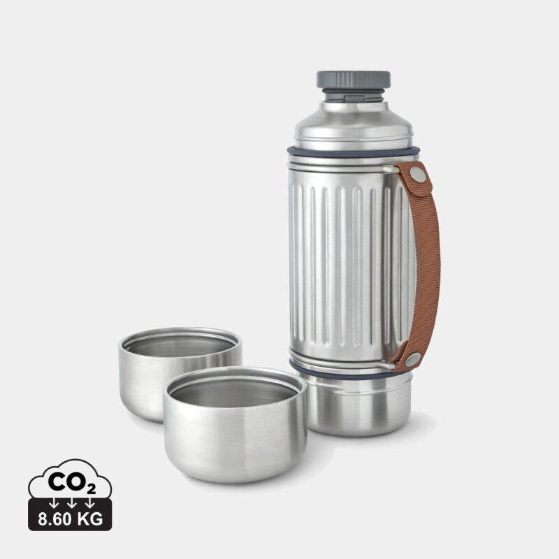 Velká nerezová termolahev 1000 ml, šedá