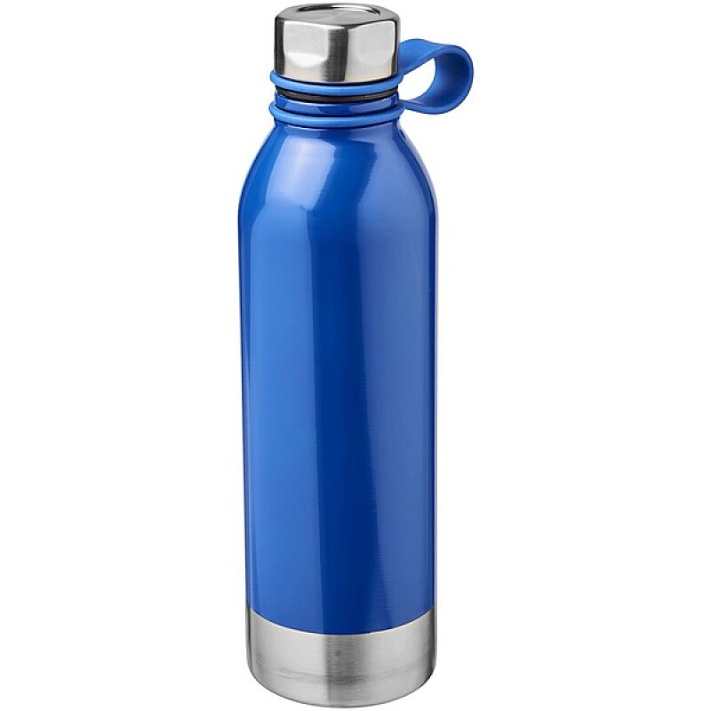 Větší sportovní láhev z nerezové oceli, objem 740 ml, černá