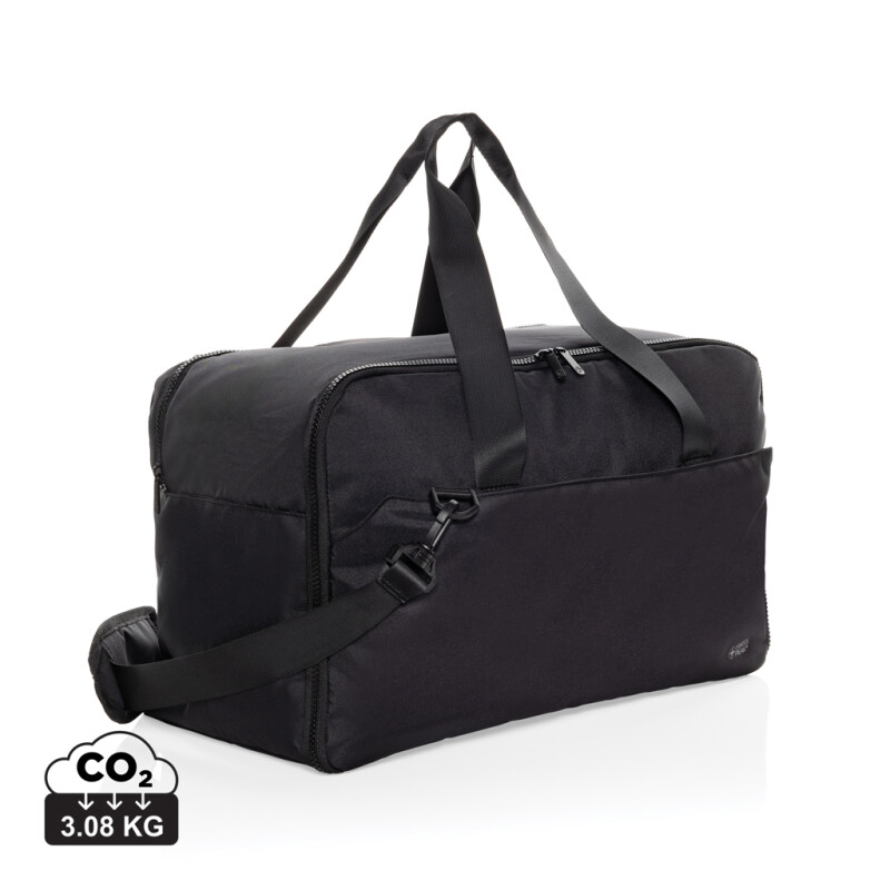 Víkendová taška na 15,6" notebook Swiss Peak z RPET AWARE™, černá