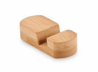Miniaturní stojánek na telefon z bambusu