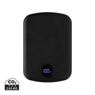 Powerbanka 5000mAh s magnetem a bezdrátovým nabíjením, černá