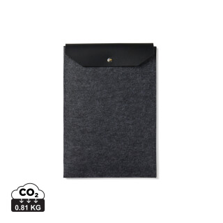 Obal na 14" notebook, recyklovaná plsť, černý