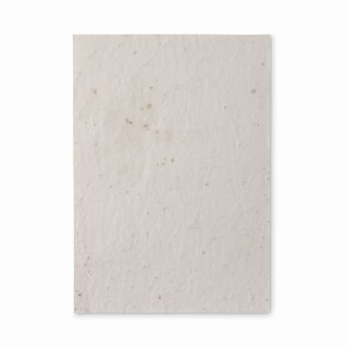 List recyklovaného papíru A5 se semínky květin