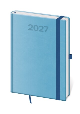 Diář denní A5 Print Pop - světle modrá 2027
