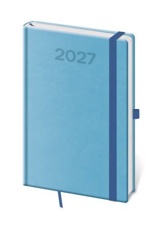 Diář týdenní A5 Print Pop - světle modrá 2027