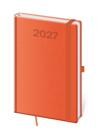 Diář týdenní A5 Print Pop - oranžová 2027