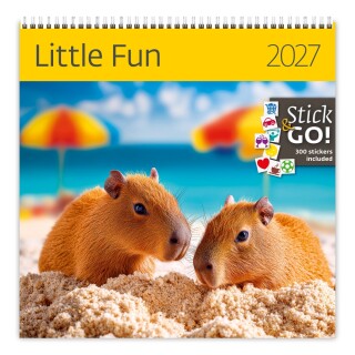 Nástěnný kalendář Little Fun 2027 včetně laše