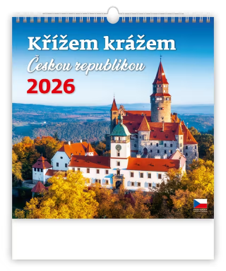 Křížem krážem Českou republikou nástěnný kalendář 2027