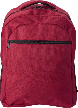 RUHAS Polyesterový batoh na notebook (15"), červená