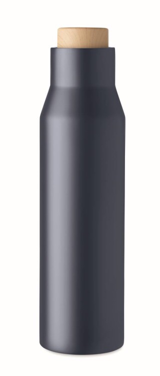 Dvoustěnná láhev z nerezové oceli, objem 500 ml, tmavě modrá