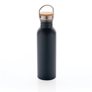 Moderní nerezová láhev na vodu, objem 700ml, tmavě modrá
