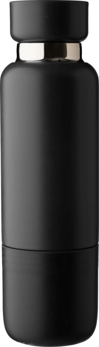 Dvoustěnná láhev z nerezové oceli, 500 ml, černá