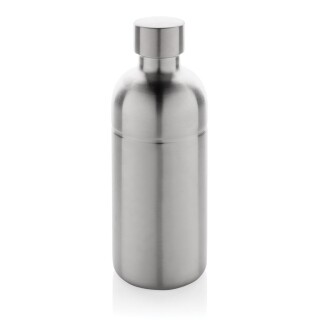 Láhev na sycené nápoje z recyklované oceli, objem 800 ml, stříbrná