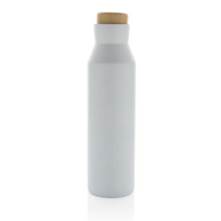 Termoska z recyklované oceli, objem 500 ml, bílá