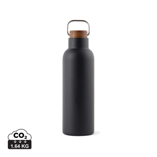 Termo láhev na pití z recyklované oceli, 800ml, černá