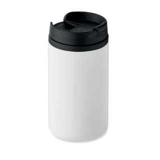 Dvoustěnný termohrnek, objem 250 ml, bílý