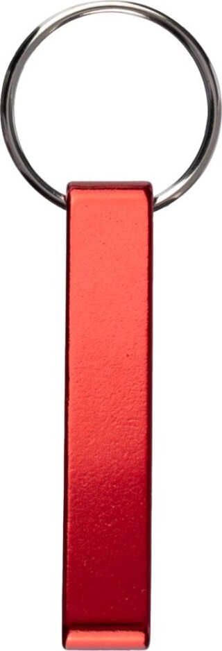 Klíčenka z recyklovaného hliníku, červená
