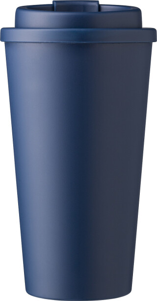 Plastový kelímek s víčkem na pití, 475ml, námořní modrá