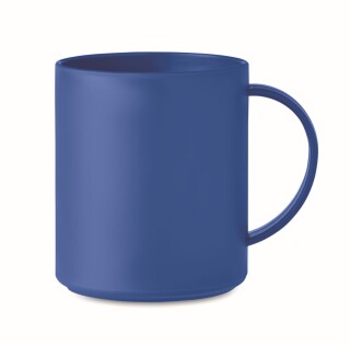 Rovný plastový hrnek, objem 300ml , královská modrá