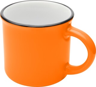 ARIKAN Keramický hrnek v retro stylu, 240 ml, oranžová