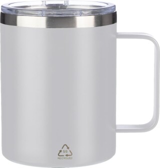 FERHAR Dvoustěnný termohrnek z nerezové oceli, 300 ml, bílá
