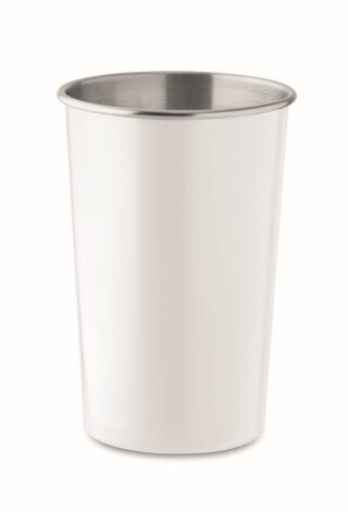 Kelímek 300ml z recyklované nerezové oceli, bílý