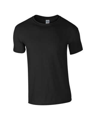 Triko GILDAN SOFTSTYLE ADULT T-SHIRT 153g, černá, 3XL