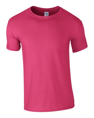 Triko GILDAN SOFTSTYLE ADULT T-SHIRT 153g, fuksiová, S