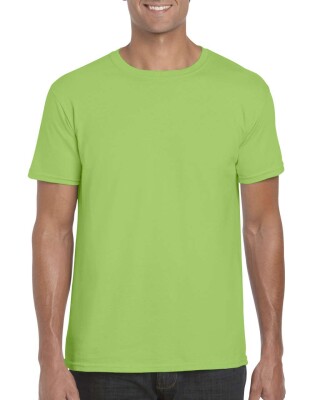 Triko GILDAN SOFTSTYLE ADULT T-SHIRT 153g, světle zelená, 2XL