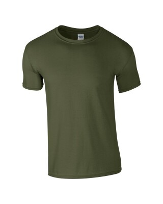 Triko GILDAN SOFTSTYLE ADULT T-SHIRT 153g, vojenská zelená tmavá, 4XL