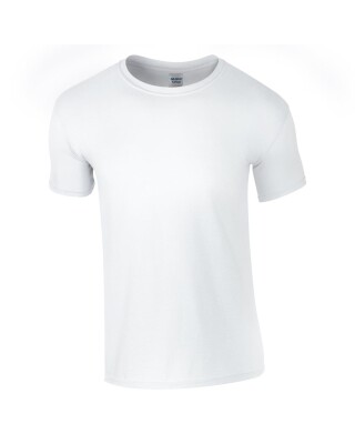 Triko GILDAN SOFTSTYLE ADULT T-SHIRT 144g, bílá, 3XL
