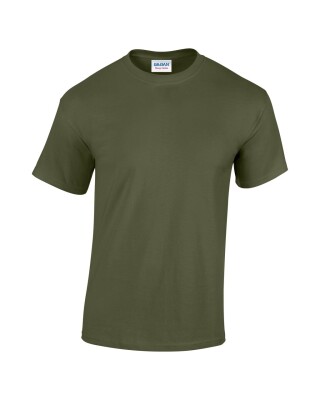 Triko GILDAN HEAVY COTTON ADULT T-SHIRT 180g, vojenská zelená tmavá, S