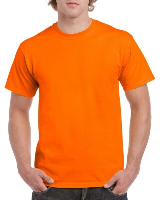 Triko GILDAN HEAVY COTTON ADULT T-SHIRT 180g, světle oranžová, 4XL