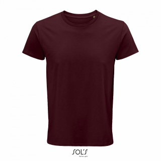 Pánské tričko SOLS CRUSADER MEN - ROUND-NECK FITTED JERSEY T-SHIRT, vínová, M