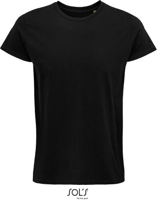 Pánské tričko SOLS CRUSADER MEN - ROUND-NECK FITTED JERSEY T-SHIRT, černá, S