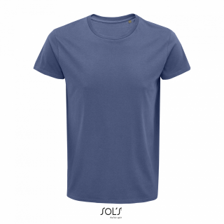 Pánské tričko SOLS CRUSADER MEN - ROUND-NECK FITTED JERSEY T-SHIRT, riflová, 3XL