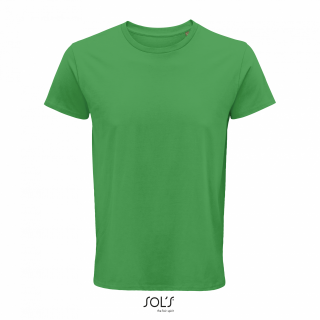 Pánské tričko SOLS CRUSADER MEN - ROUND-NECK FITTED JERSEY T-SHIRT, středně zelená, S