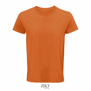 Pánské tričko SOLS CRUSADER MEN - ROUND-NECK FITTED JERSEY T-SHIRT, oranžová, 2XL
