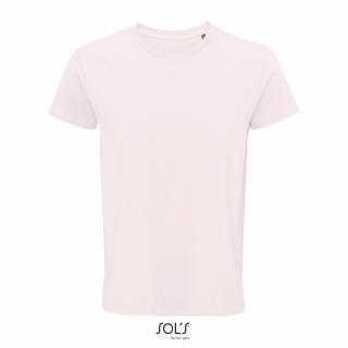 Pánské tričko SOLS CRUSADER MEN - ROUND-NECK FITTED JERSEY T-SHIRT, světle růžová, XL