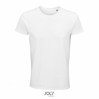 Pánské tričko SOLS CRUSADER MEN - ROUND-NECK FITTED JERSEY T-SHIRT, bílá, 4XL