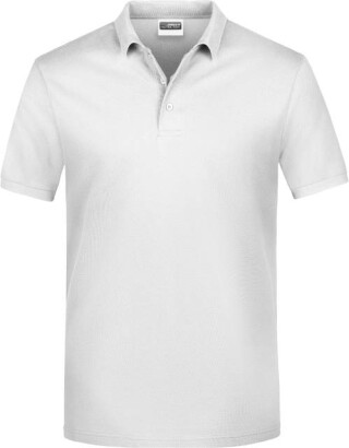Pánské piqué polo James & Nicholson, bílá, M