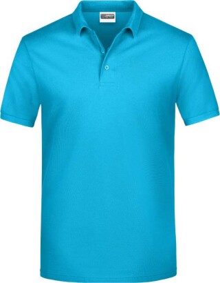 Pánské piqué polo James & Nicholson, tyrkysová, XL