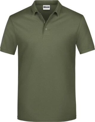 Pánské piqué polo James & Nicholson, sv. vojenská zelená, S